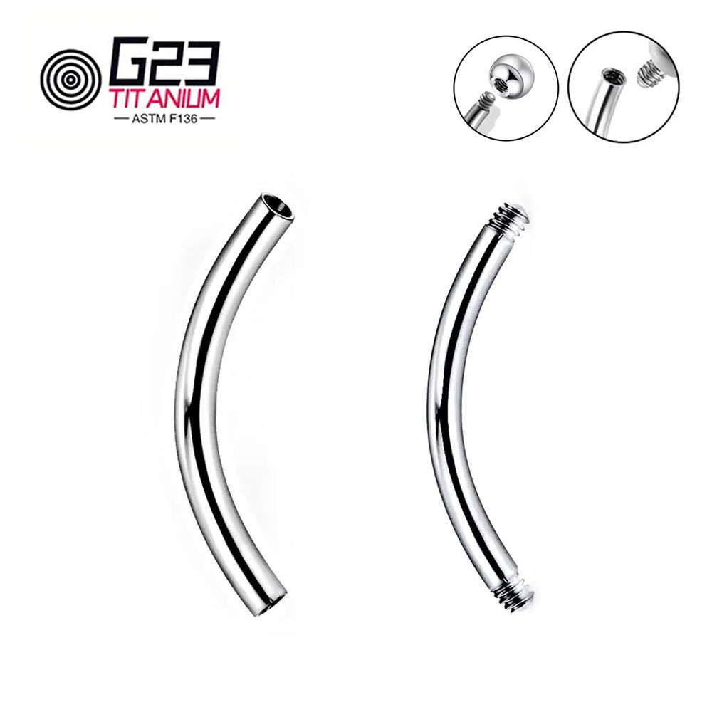 Wholesale 5/10/50pcs G23 Titan - Belly Bar Titanium 评论和价格