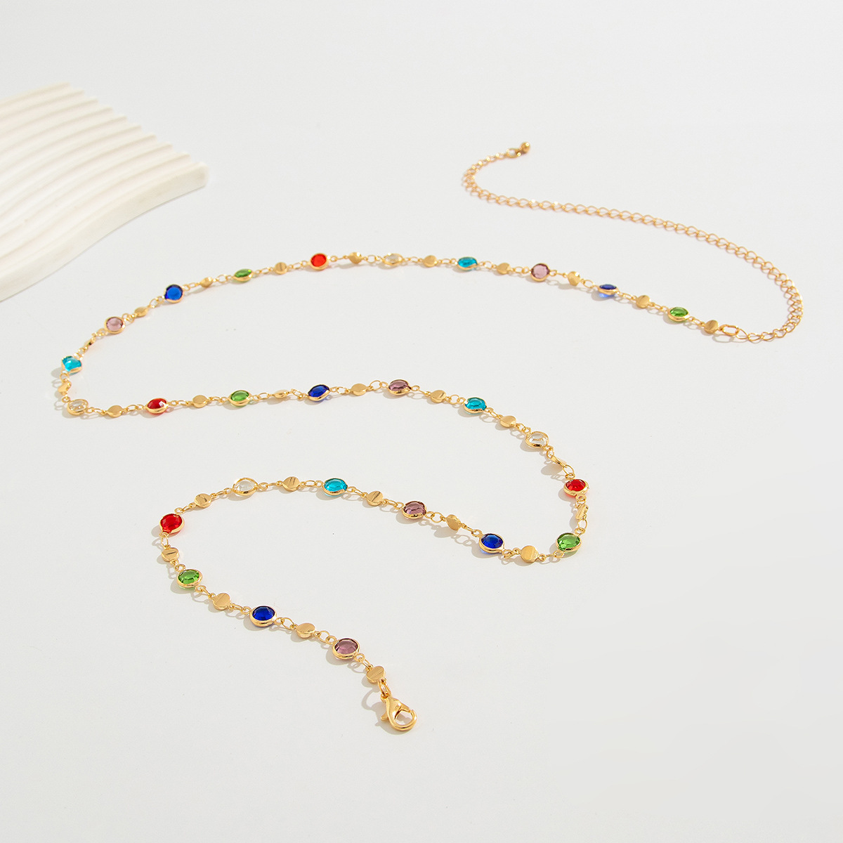 Simple Colorful Geometric Crys - Body Jewelry For Sale 评论和价格