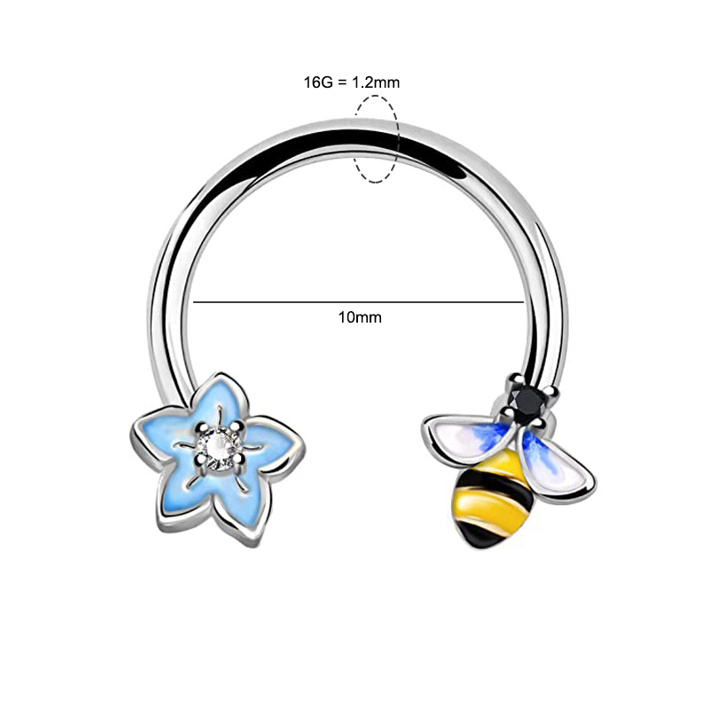 16G Septum Ring Daith Piercing - Helix Cartilage Ring 评论和价格