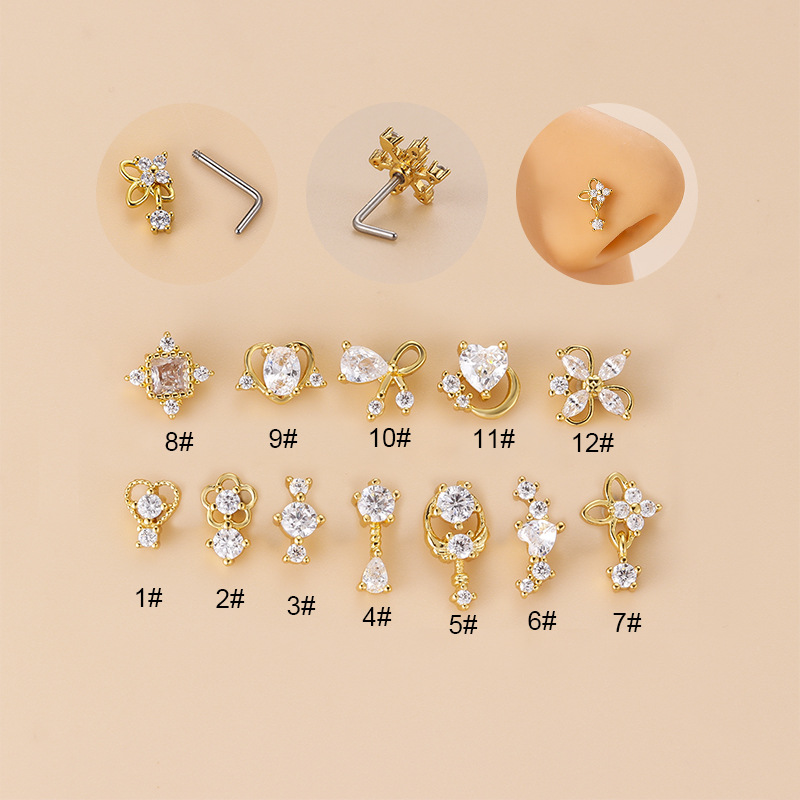 1PC 20G 316L Surgical Stainles - Body Jewelry Indian 评论和价格