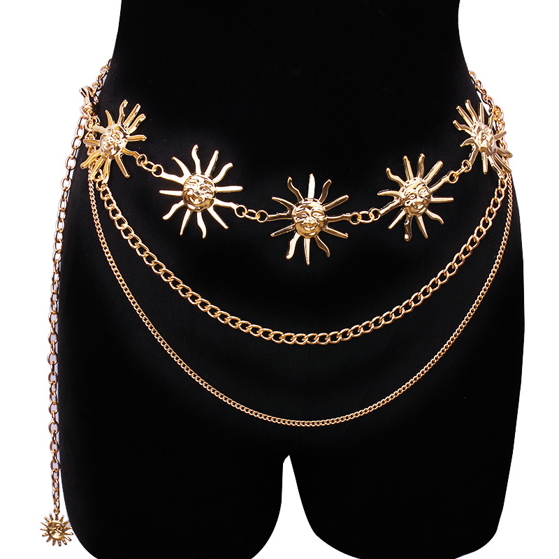 Chunky Multilayer Punk Gothic  - Body Jewelry Waist Chains 评论和价格