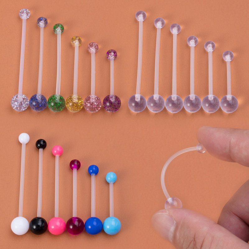 6pcs Flexible Navel Piercing A - Body Jewelry Implants 评论和价格