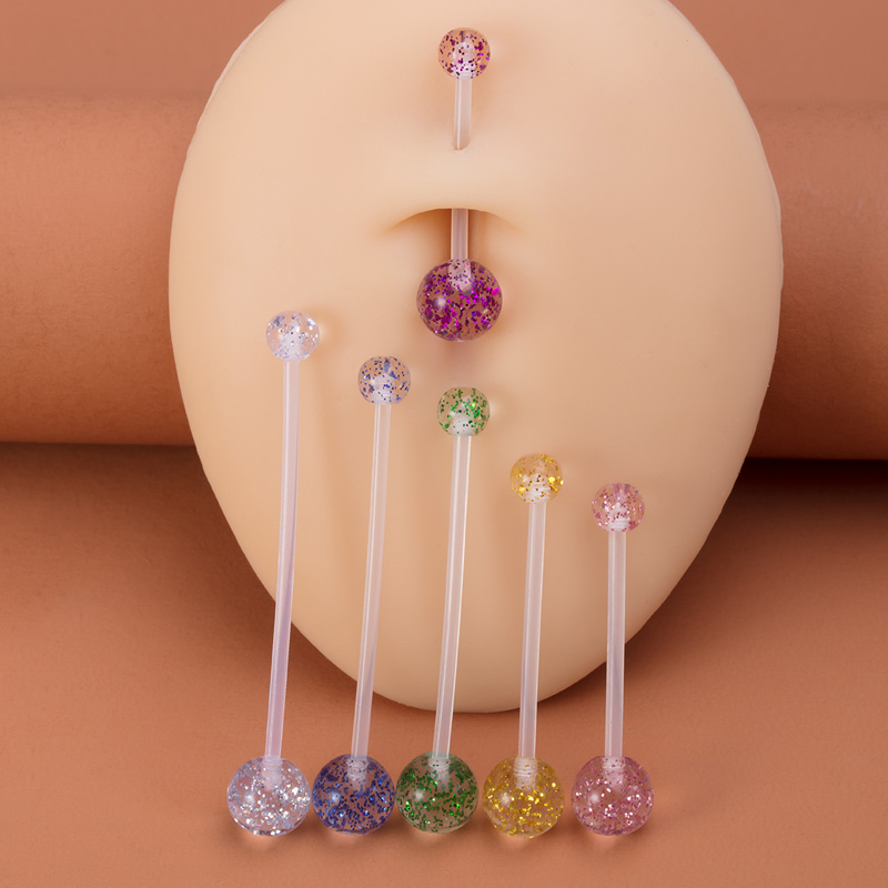 6pcs Flexible Navel Piercing A - Body Jewelry Implants 评论和价格