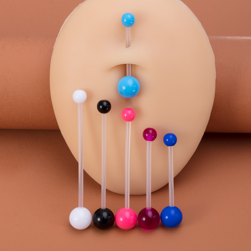 6pcs Flexible Navel Piercing A - Body Jewelry Implants 评论和价格