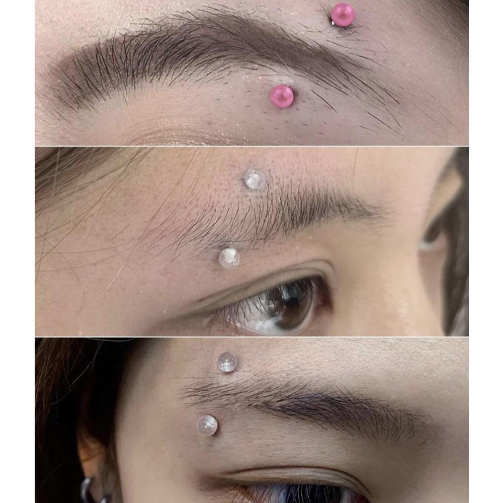 1/18Pcs Set 16G 6/8/10mm Eyebr - Body Jewelry Vertical Labret 评论和价格