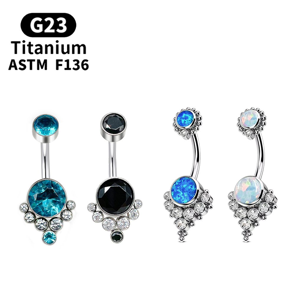 G23 Titanium Piercing Titanium - Belly Bar Titanium 评论和价格