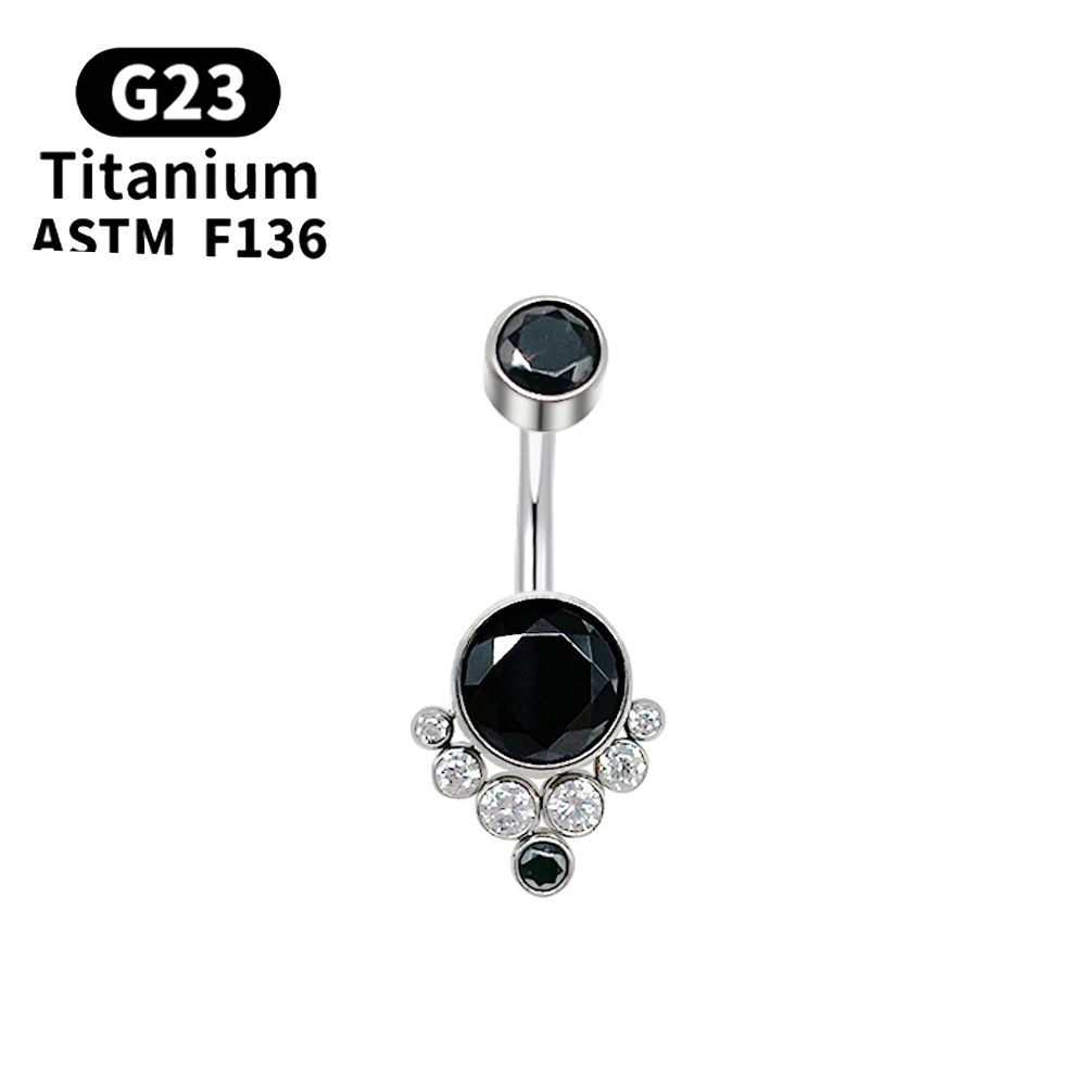G23 Titanium Piercing Titanium - Belly Bar Titanium 评论和价格