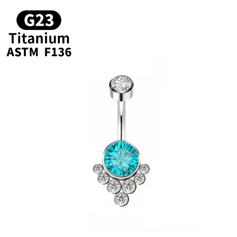 G23 Titanium Piercing Titanium - Belly Bar Titanium 评论和价格