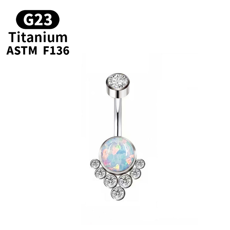 G23 Titanium Piercing Titanium - Belly Bar Titanium 评论和价格