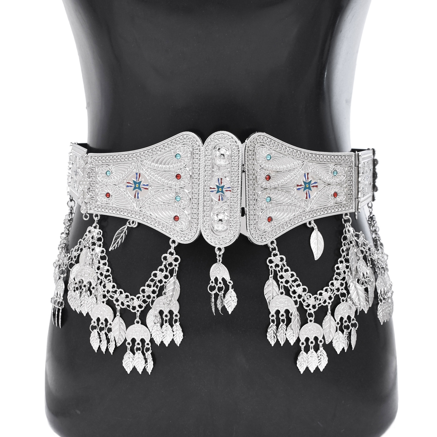Silver Plated Moroccan Caftan  - Body Jewelry Indian 评论和价格