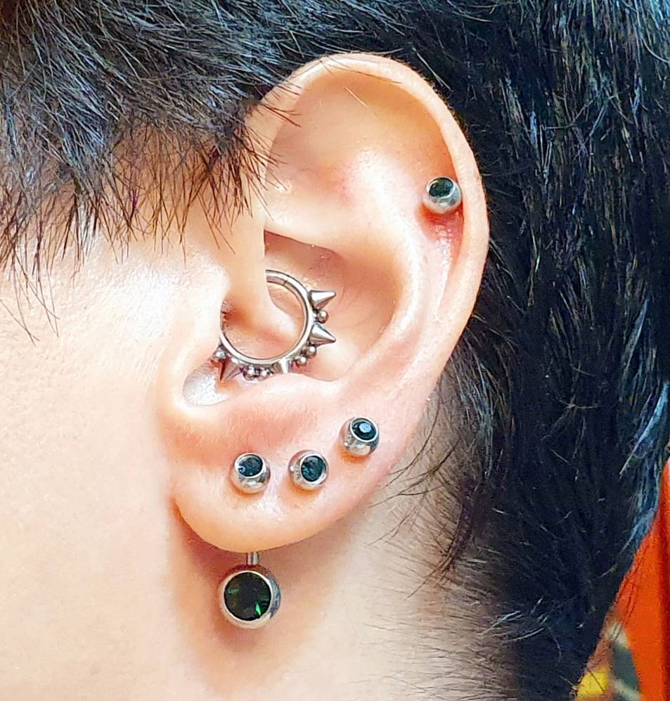 10Pcs/lot Stainless Steel Nave - Belly Bar Titanium 评论和价格