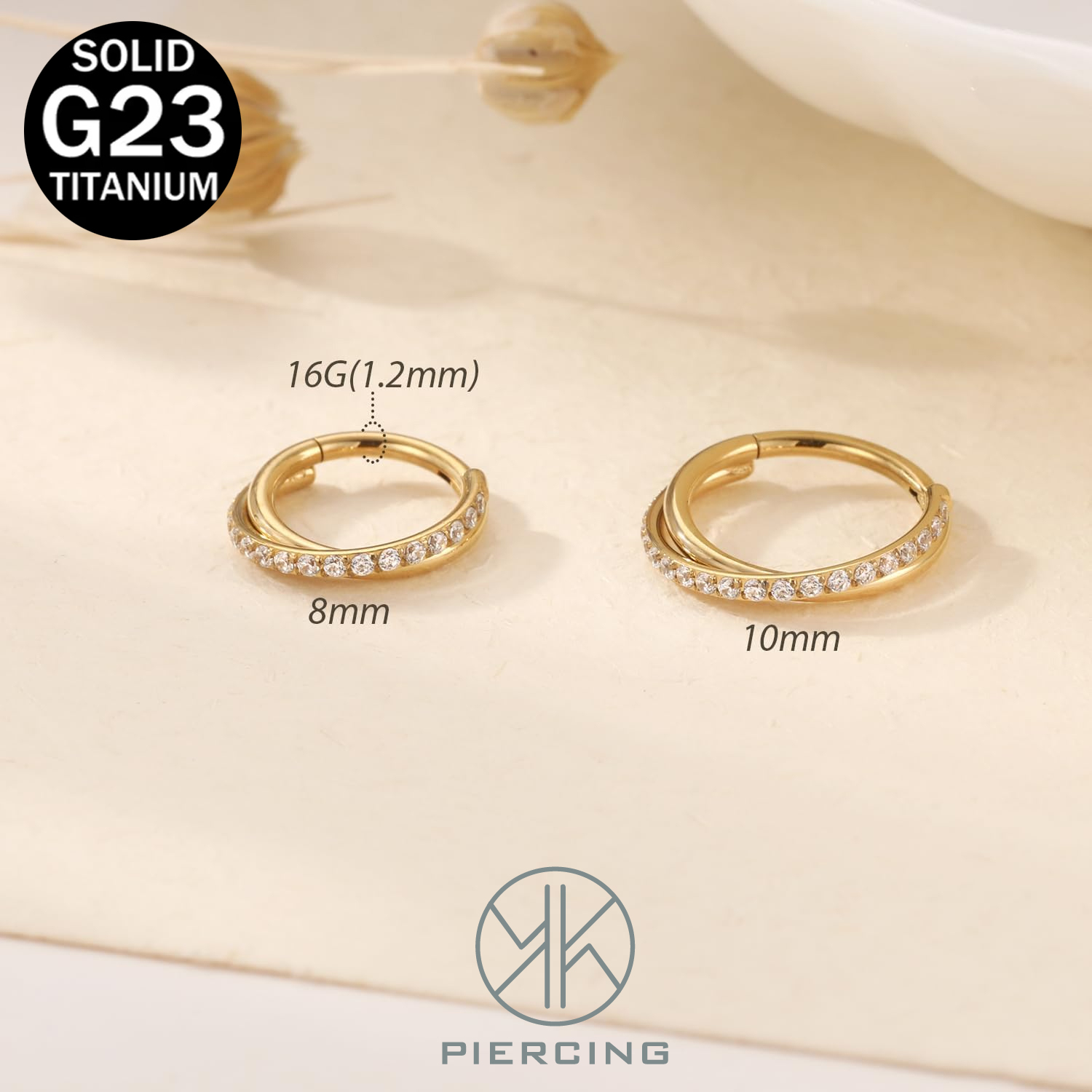 16G Implant Grade Titanium Hin - Helix Cartilage Ring 评论和价格