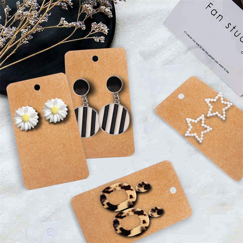 50pcs 5 * 9cm Love Printed Ear - Body Jewelry Display 评论和价格