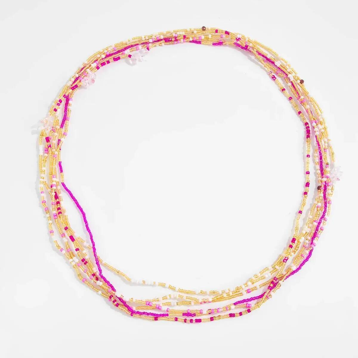 SHIXIN 6Pcs/Set Boho Colorful  - Body Jewelry Waist Chains 评论和价格